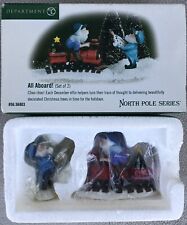 Dept 56 North Pole Village Accessory ALL ABOARD #56.56803 with Box - New picture