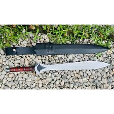 Custom Handmade Carbon Steel Blade Greek Xiphos Sword | Hunting Sword Camping picture