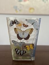 Fringe Studio Butterfly Floral Boho Chic Glass Vase picture