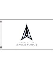 US Space Force Logo 3' x 5' Nylon Flag - White picture