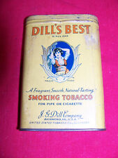 Antique Dill’s Best Tobacco Tin JG Dill Co Pipe Cigarette Smoking Old Vintage US picture