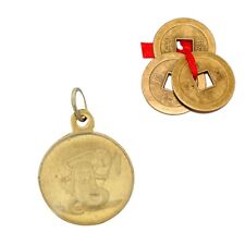 Divya Mantra Sri Ketu Graha Yantra Pendant & Feng Shui Three Chinese Lucky Coins picture