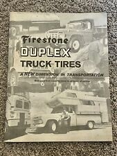 Vintage 1960's Firestone Duplex Truck Tires Catalog / Brochure picture