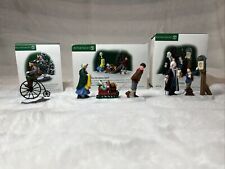 RETIRED: Dept 56 New England Village Accessories Lot 3 Sets 56615, 57108, 56694 picture