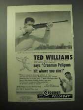 1958 Crosman Pellgun Ad - 400 Repeater, Ted Williams picture