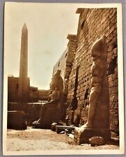 large vintage real photo Karnak temple Egypt c 1930 by Gaddis & Seif foto Egypte picture