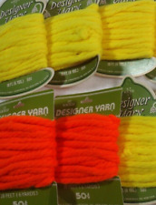 Vintage Yarn Tie Gift Wrap Hair Ribbons NORCROSS Yellow Orange Lot of 12 NOS picture