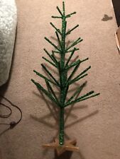 Patience Brewster Green Christmas Display Tree w/ Gold Star Base 36