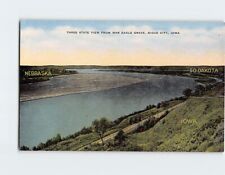 Postcard Three State View from War Eagle Grave Sioux City Iowa USA picture