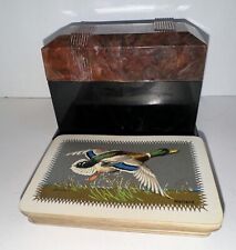 1920’s Bakelite Case & Gilded Mallard Playing Cards Antique picture