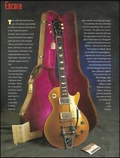 1958 Gibson Gold Top Les Paul Standard vintage guitar history 1992 article print picture