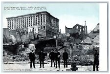 1905 New Fairmont Hotel Fire Disaster Collapse San Francisco California Postcard picture