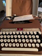 Golden Shield Voyager typewriter: rare Smith-Corona variant, working picture