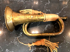 Original WW2 II Japanese Imperial Military Brass Bugle  Japan picture