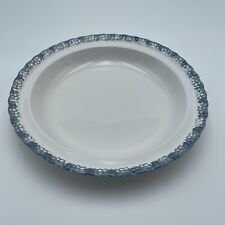 Vtg Ceramic Pie Plate Country Blue Hearts 11” ABC Distributing picture