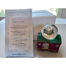Thomas Kinkade Numbered Snow Globe Train Home for the Holidays Bradford Exchange picture