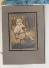 Antique C1890s-1920s Absolutely Adorable Baby in antique stroller Ball LOOK picture