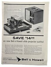 Vintage Print Ad Bell & Howell Slide Projector March 1958 Photography Magazine picture