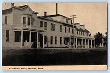 Wadena Minnesota Postcard Merchants Hotel Exterior Building 1912 Vintage Antique picture