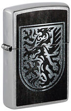 Zippo Dragon Shield Design Street Chrome Windproof Lighter, 48730 picture