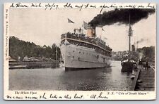 Steamship SS City of South Haven Great Lakes 1907 UDB Postcard picture