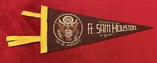 Vintage US Army Fort Sam Houston Texas 8.5 Inch mini pennant Armed Forces picture