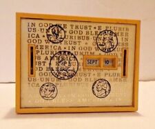 Vintage Gerett Promotional All Coin Calendar Bank In God We Trust Denominations picture