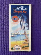 Vintage Gulf Tour Guide Road Map of Miami Beach picture