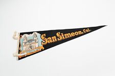 Vintage Hearst Castle San Simeon California Souvenir Felt Pennant 27