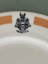 1950s Peckett’s Hotel Franconia NH Family crest 1st Ski School dinner plate 9” picture