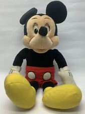 The Talking 24 inch Mickey Mouse Plush Cassette Player Doll Vtg - Needs work picture