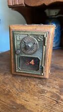Antique USPS Post Office Box Door Bank With Combination picture