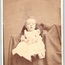 c1870s Brooklyn, Eastern District, NY Baby Girl? CdV Photo Card Richardson H24 picture