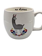 Opal House No Drama Lhama Cream Color Mug Gray Lhame Mulicolor Design Excellent  picture