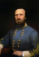 STONEWALL JACKSON CONFEDERATE CIVIL WAR GENERAL OIL PAINTING 13X19 PHOTO picture