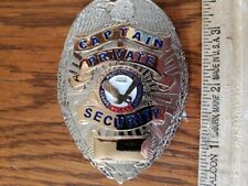 SECURITY CAPTAIN PRIVATE SECURITY FULL SIZE SHIELD picture
