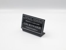 Classic Piano Black Acrylic Plaque with Silver-Painted Engraved Text picture