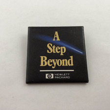 Vintage HP Hewlett Packard A STEP BEYOND Button Pin Back picture