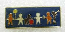 Holding Hand Across American 32mm Lapel Pin (A6) picture