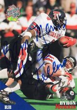 BYRON BAM MORRIS Signed 1994 Classic Football Card #68 Steelers & Texas Tech RB picture