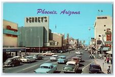 c1960's Looking West On Washington Street Capitol Phoenix Arizona AZ Postcard picture