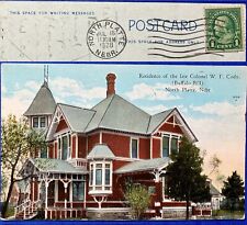 HOME BUFFALO BILL CODY,NORTH PLATTE, NEBRASKA~ postcard~ 1928 B. Franklin stamp  picture