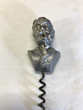 Vintage Teddy Roosevelt Metal Corkscrew picture