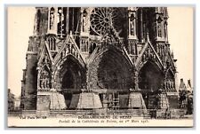 Notre-Dame Cathedral After Bombing WW1 Reims France UNP DB Postcard Y12 picture