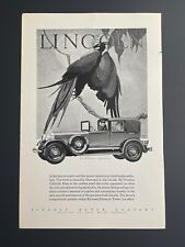 1928 Lincoln All Weather Cabriolet Car - Original Print Advertisement (10 x 6.5) picture