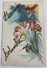 Vintage Postcard c1907 ~ Floral Greetings from Columbia Missouri MO picture