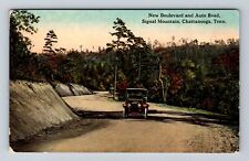 Chattanooga TN-Tennessee, Signal Mountain, Auto Road, New Blvd Vintage Postcard picture
