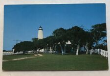 Along North Carolina's Outer Banks Ocracoke, Lighthouse. Postcard (U1) picture