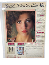 Vtg 1985 Print Ad Playgirl Subscription Genuine Magazine Advertisement Ephemera picture