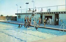 Allen Memorial Swimming Pool Greensburg Indiana IN Chrome c1970 Postcard picture